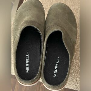 Merrell Women's Juno Clogs Suede
Leather Green size 7.5